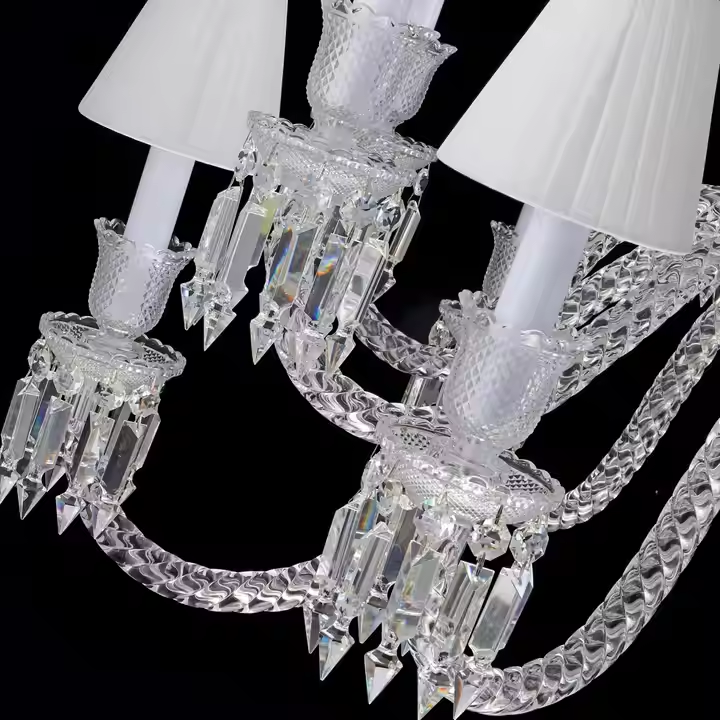 Modern Luxury Crystal Chandelier Chrome Decorative Ceiling Light Fixture Customized Pendant for Hotel Lobby Ballroom Dining Room
