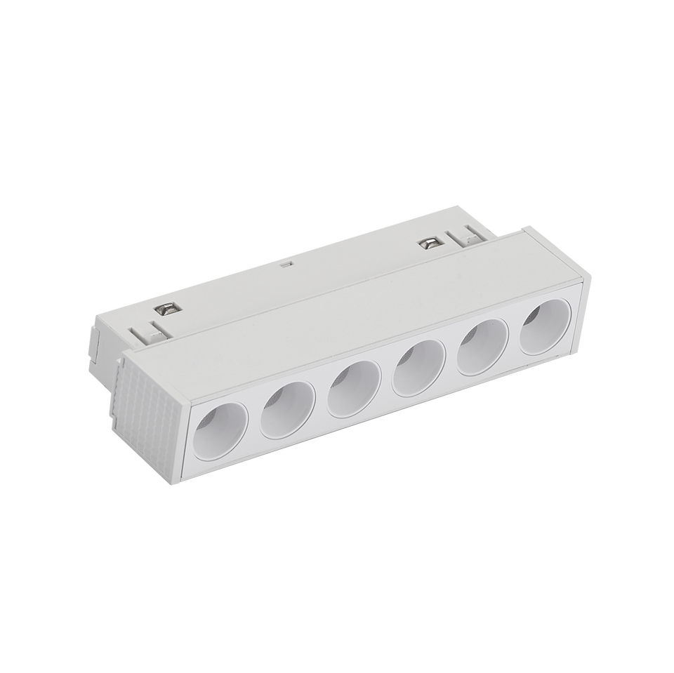 12W Modern Magnetic Grill LED Track Lights Aluminum Body 48V Input Voltage for Indoor Hotels Supermarkets Offices & Shops