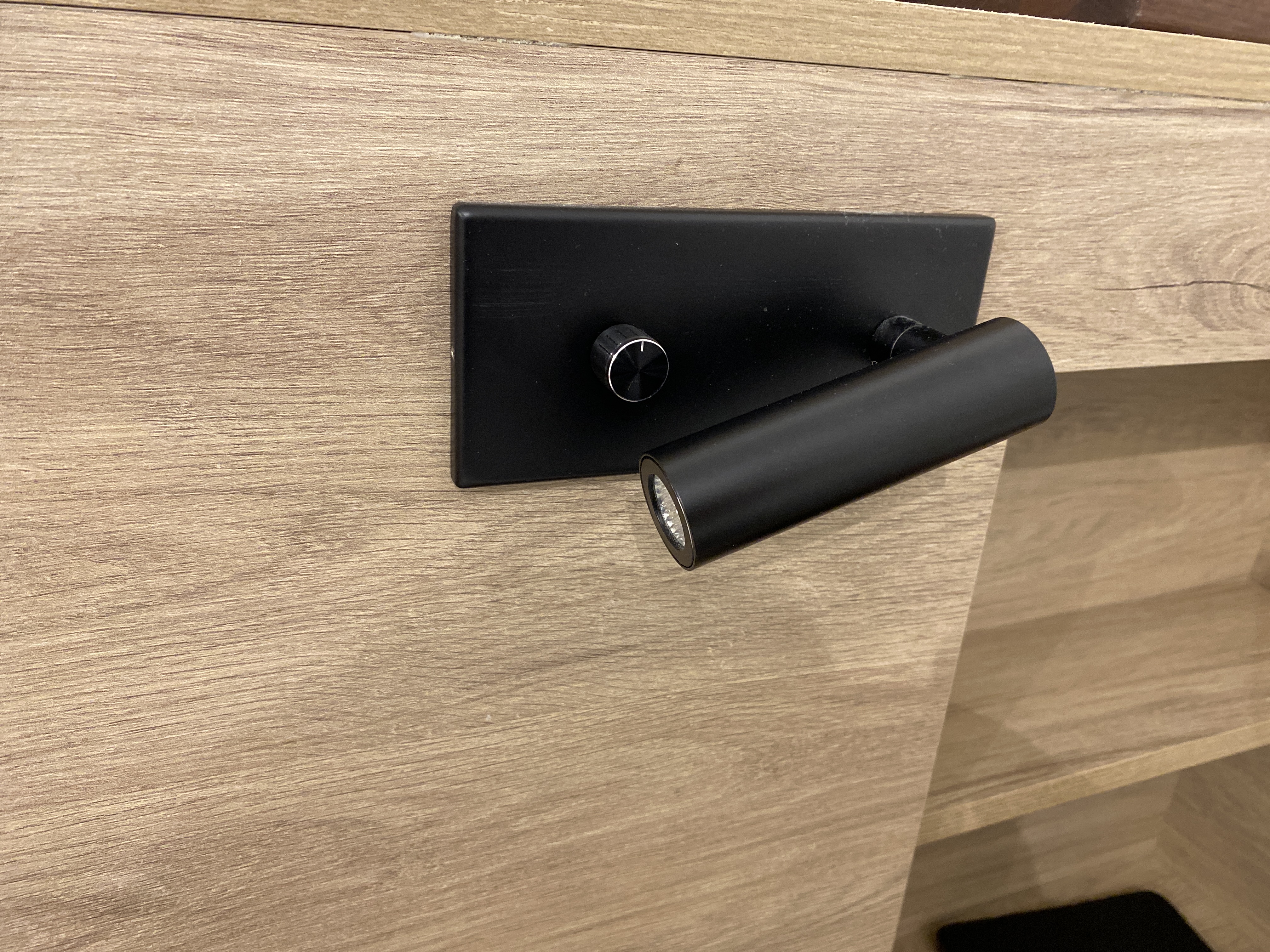 Meanyee Wall Mounted Sconce Reading Lamp/Lights with Twist Switch/Embedded/Recessed/Stepless Dimmable/4.5W Osram /Headboard/Hardwired/3000K/Hotel Bedroom