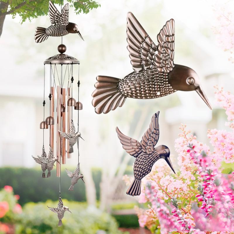 Hummingbird Wind Chimes-Retro Aluminum Bird Windchimes🐦
