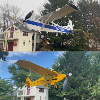 ✈️Handmade Aircraft Windmill Art Garden Wind Spinner