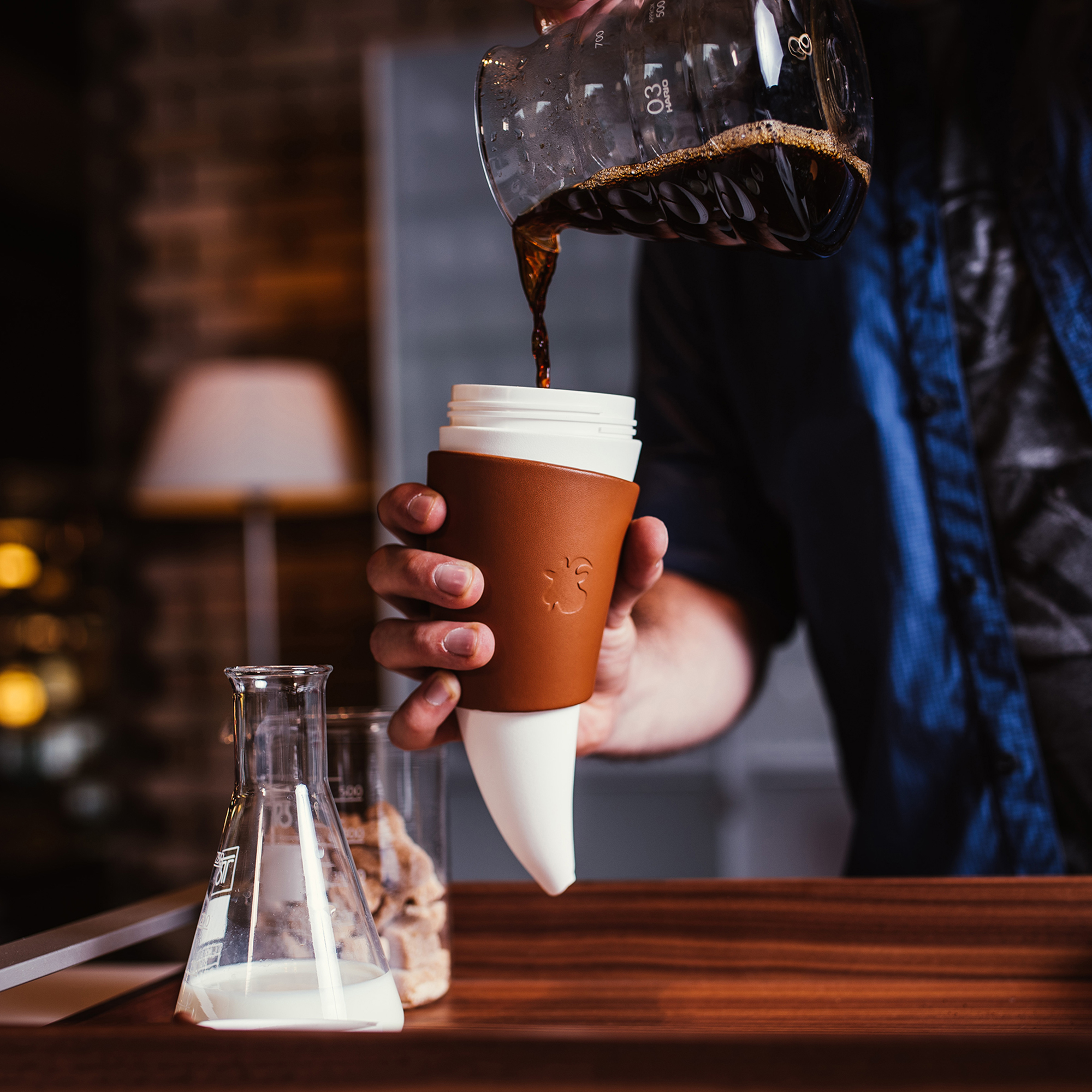 Creative Goat Horn Stainless Steel Coffee Mug