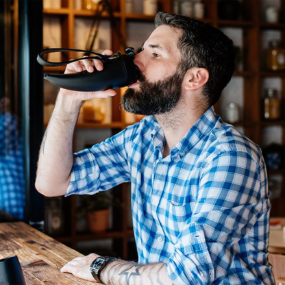 Creative Goat Horn Stainless Steel Coffee Mug