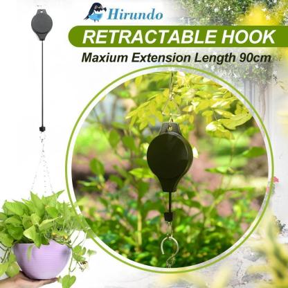 Retractable Hook For Garden Baskets Pots