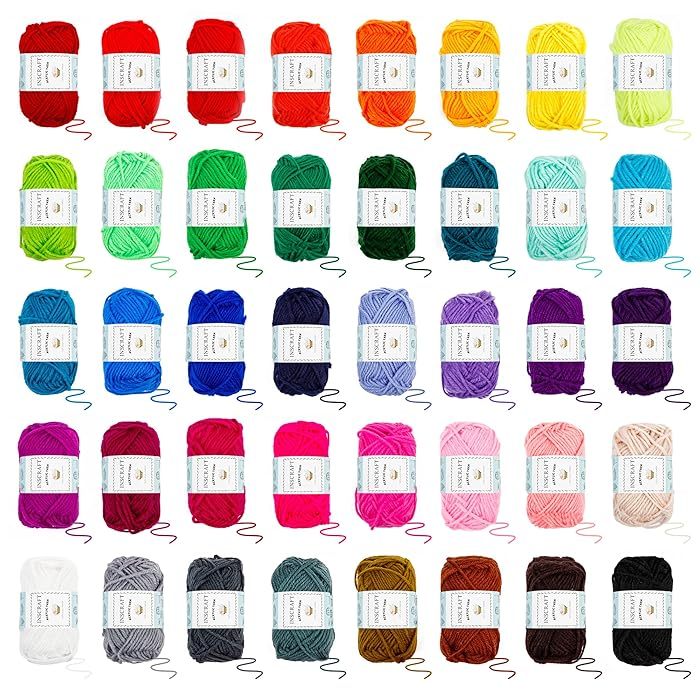 Wolly Wonders 113 Piece Crochet with Yarn Set–1600 Yards Assorted Yarn 24 PCS Crochet Accessories Set Including Hooks, Knitting Needles & More Ideal Beginner, Adults Kit