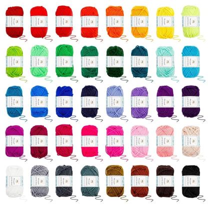 Wolly Wonders 113 Piece Crochet with Yarn Set–1600 Yards Assorted Yarn 24 PCS Crochet Accessories Set Including Hooks, Knitting Needles & More Ideal Beginner, Adults Kit