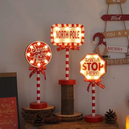 Led Lighted Christmas Decoration Sign Lights Board For Holiday Party Decor