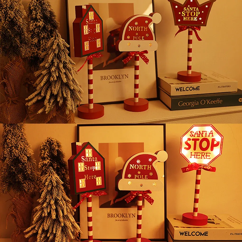 Led Lighted Christmas Decoration Sign Lights Board For Holiday Party Decor