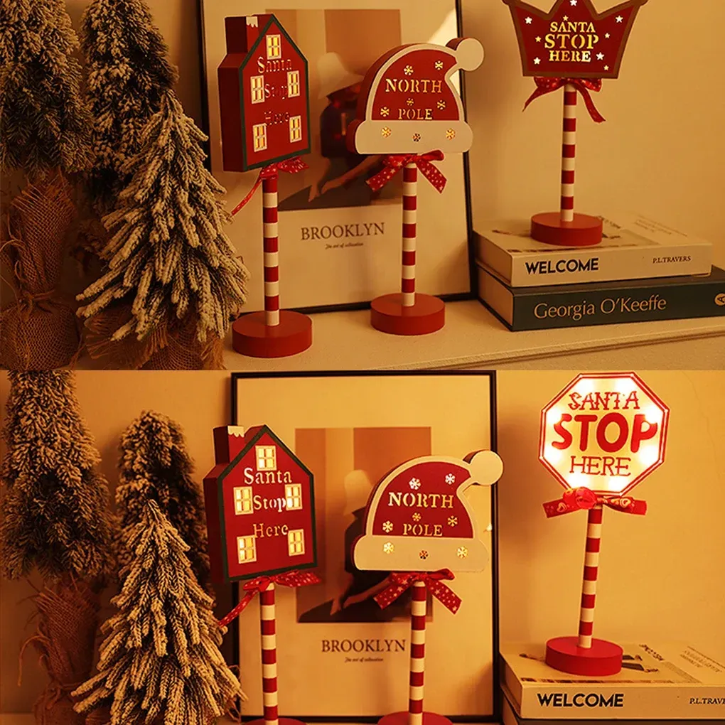 Led Lighted Christmas Decoration Sign Lights Board For Holiday Party Decor