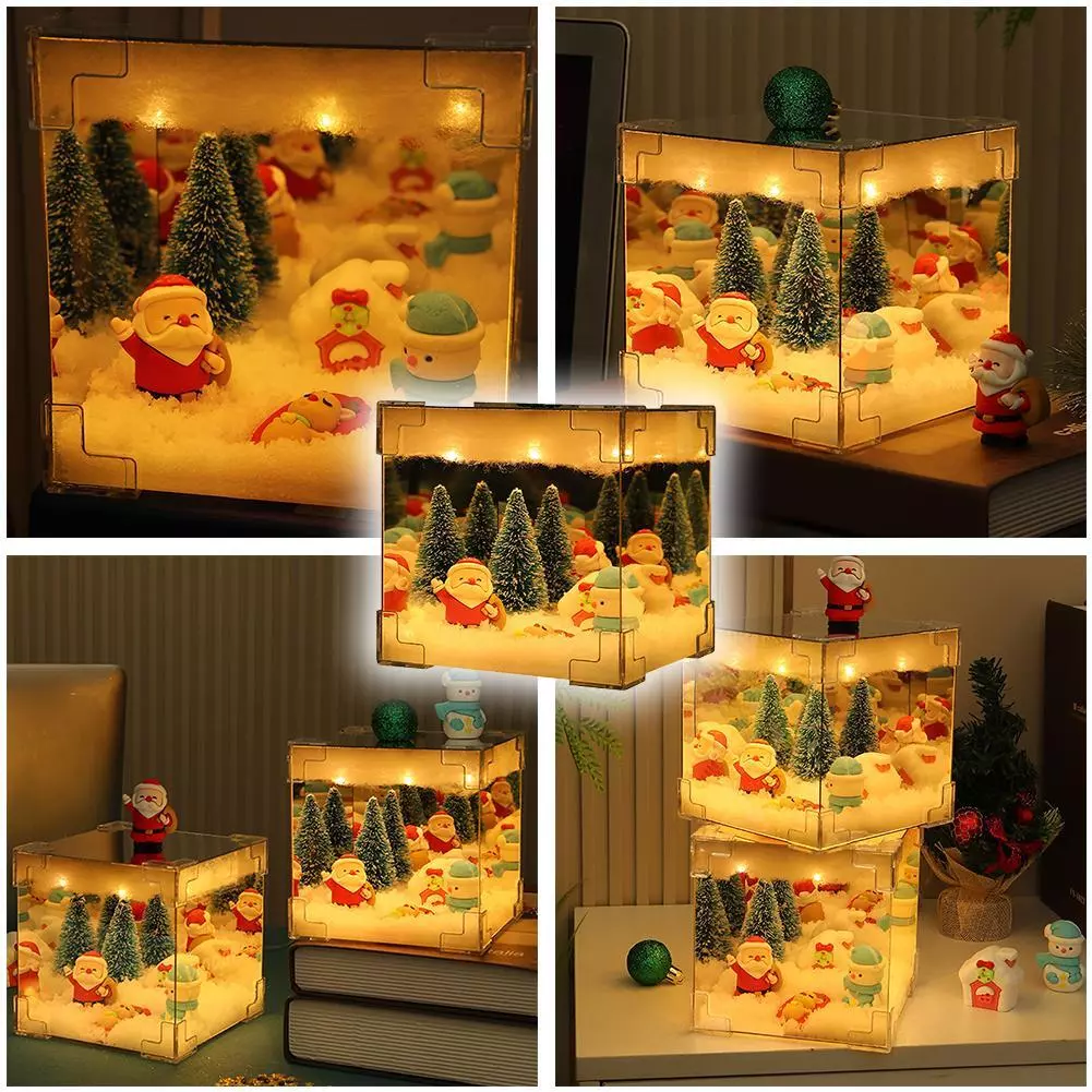 DIY LED Christmas Cube Night Light 