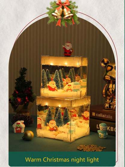 ✨DIY LED Christmas Cube Night Light🎄 