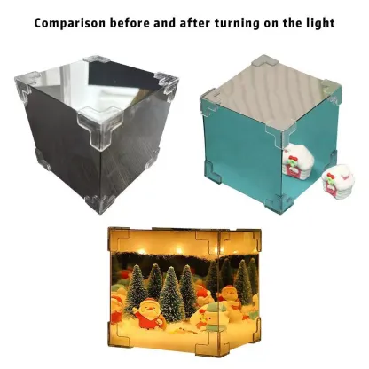 DIY LED Christmas Cube Night Light 