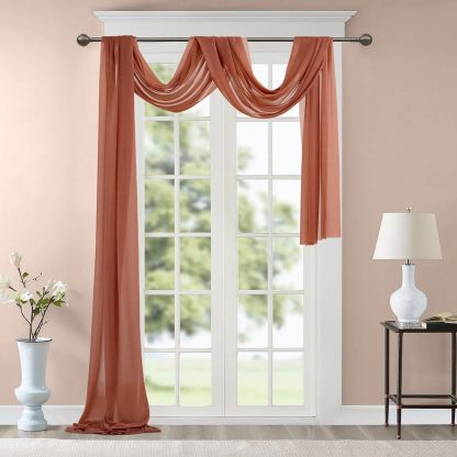 Wedding Arch Draping Fabric, 2 Panels 28" x 19Ft Emerald Green Wedding Arch Drapes Sheer Backdrop Curtain for Wedding Ceremony Party Ceiling Decor
