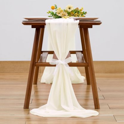 Wedding Arch Draping Fabric, 2 Panels 28" x 19Ft Emerald Green Wedding Arch Drapes Sheer Backdrop Curtain for Wedding Ceremony Party Ceiling Decor