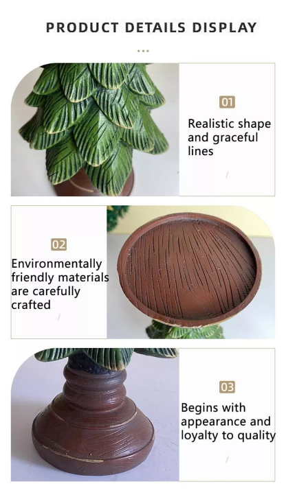 Home Figurines Christmas Tree Candle Stand Holder Decor