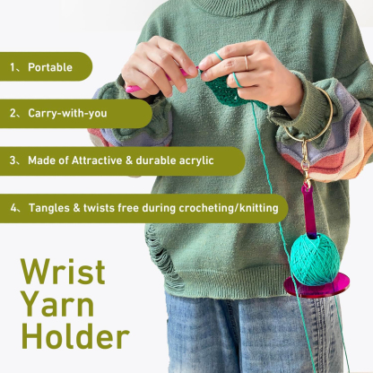 Portable Wrist Yarn Holder