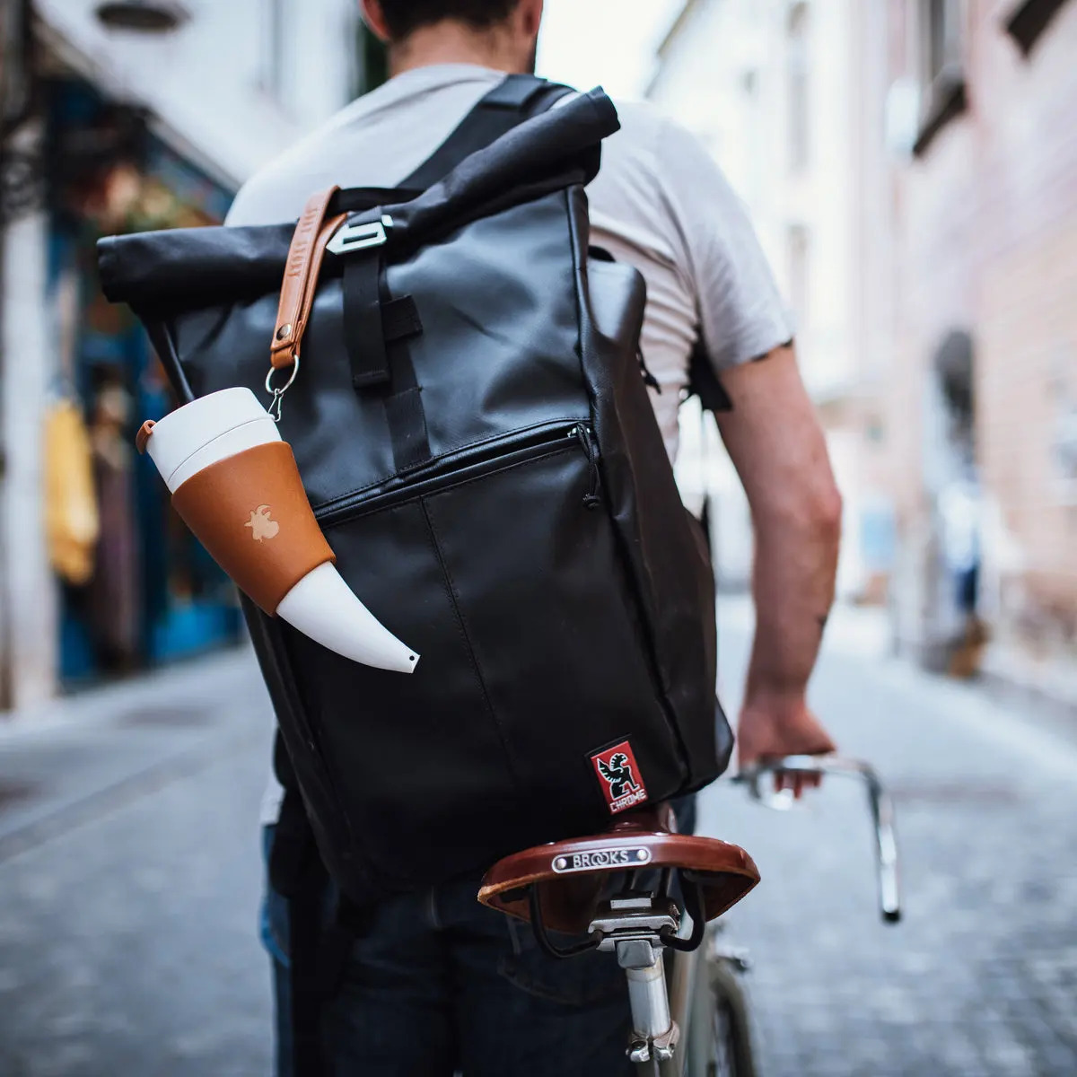 Creative Goat Horn Stainless Steel Coffee Mug