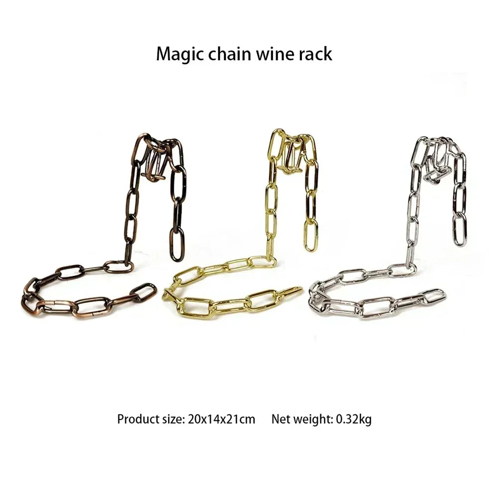 40%OFF🍷The perfect gift for your loved ones🎁Magic Hanging Chain Wine Rack