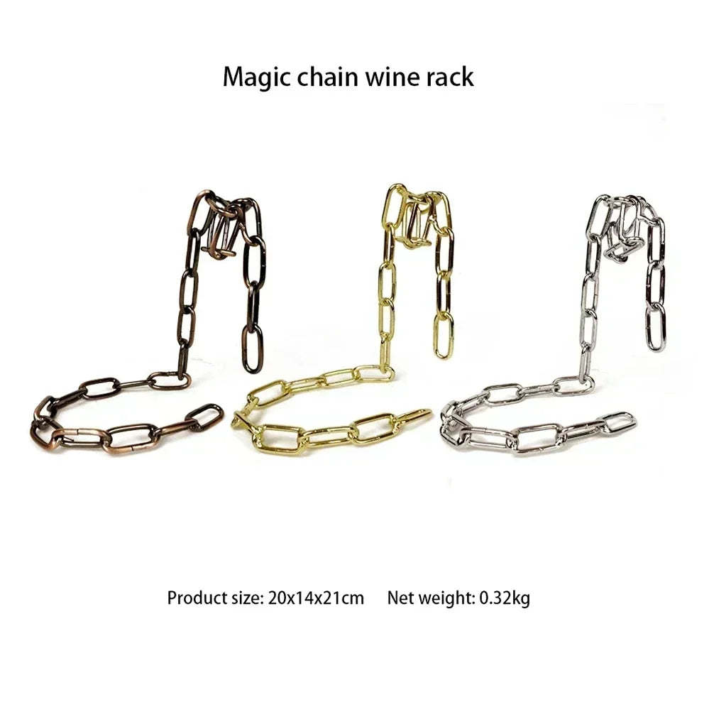 40%OFF🍷The perfect gift for your loved ones🎁Magic Hanging Chain Wine Rack