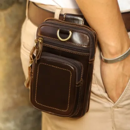 🎁2024 Best Father's Day Gift ❤Outdoor Large Capacity Men's Mobile Phone Waist Bag