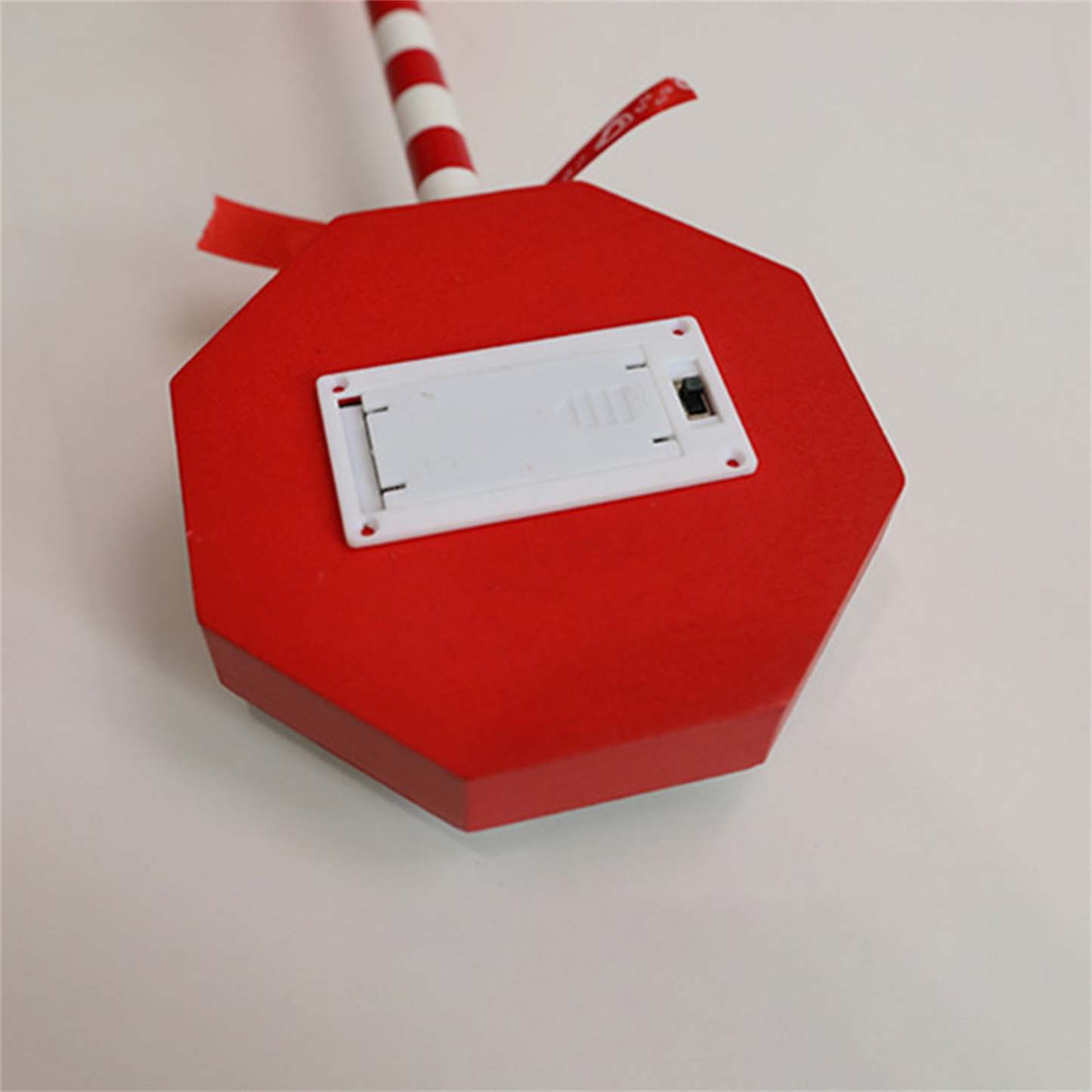 Christmas Santa Stop Here Sign LED Light Up North Pole Sign Tabletop Decorations for Home