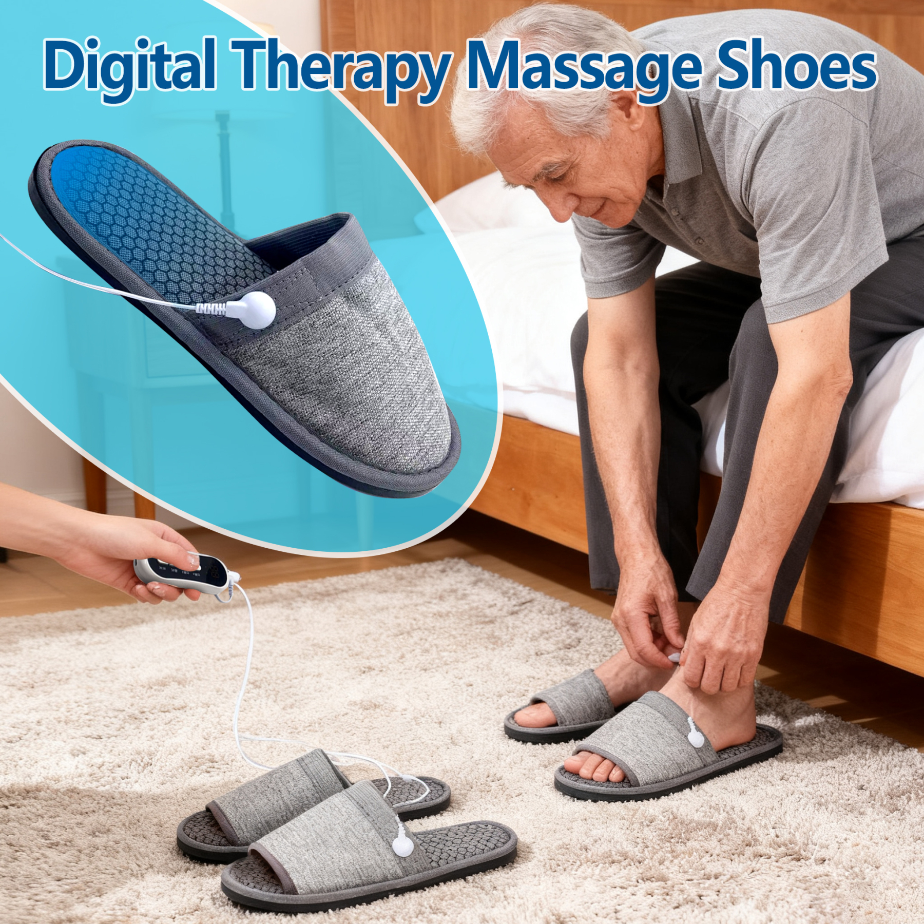 Remote Control Massage Slippers 