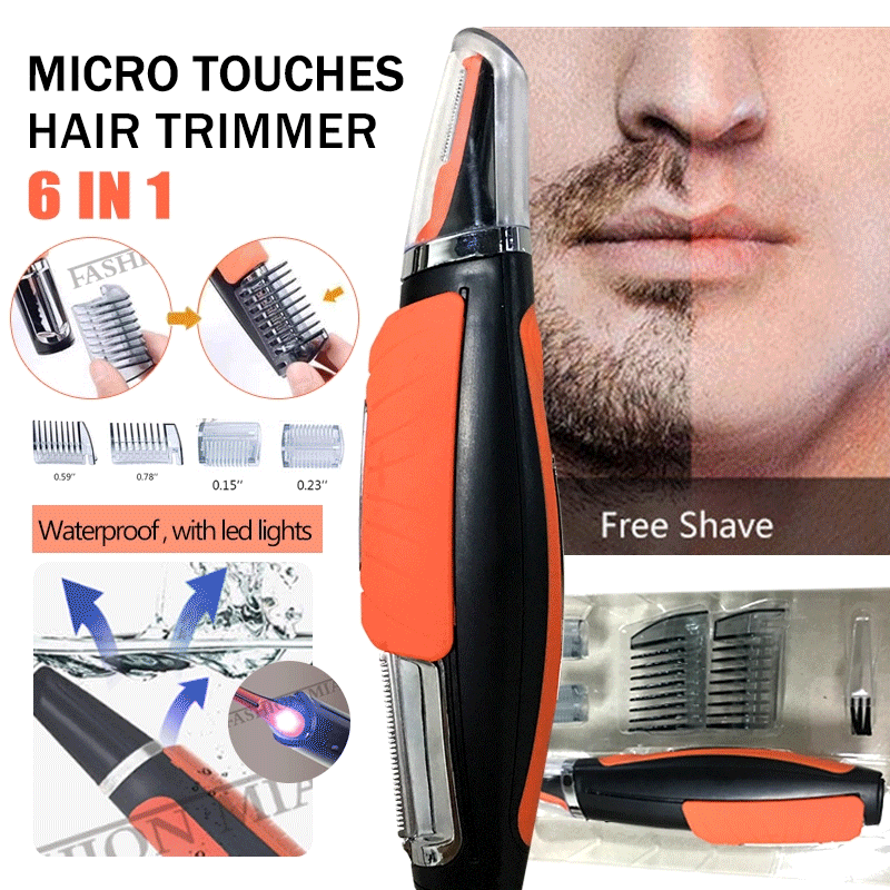 6 in 1 Micro Touches Hair Trimmer Multi-function Shaver Portable Shaving  Razor Care Men Beard Trimmer Machine Razor - Price history & Review |  AliExpress Seller - Tattoo_Tattoo Store | Alitools.io