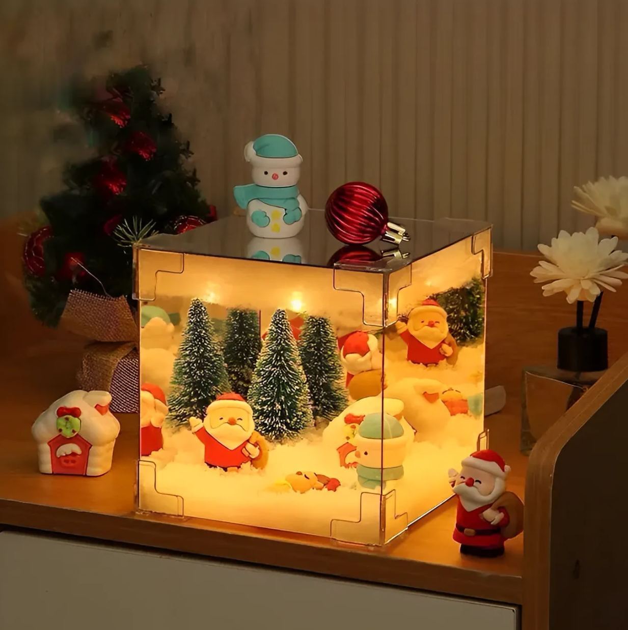 DIY LED Christmas Cube Night Light 