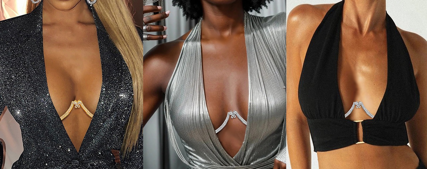 Crsytal Breast Body Chain4