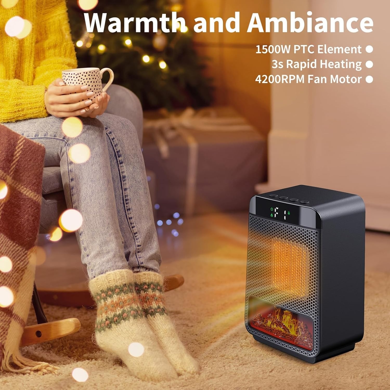 FlameGlow Fireplace Heater — Bring the Warmth and Magic Home This Christmas🎄