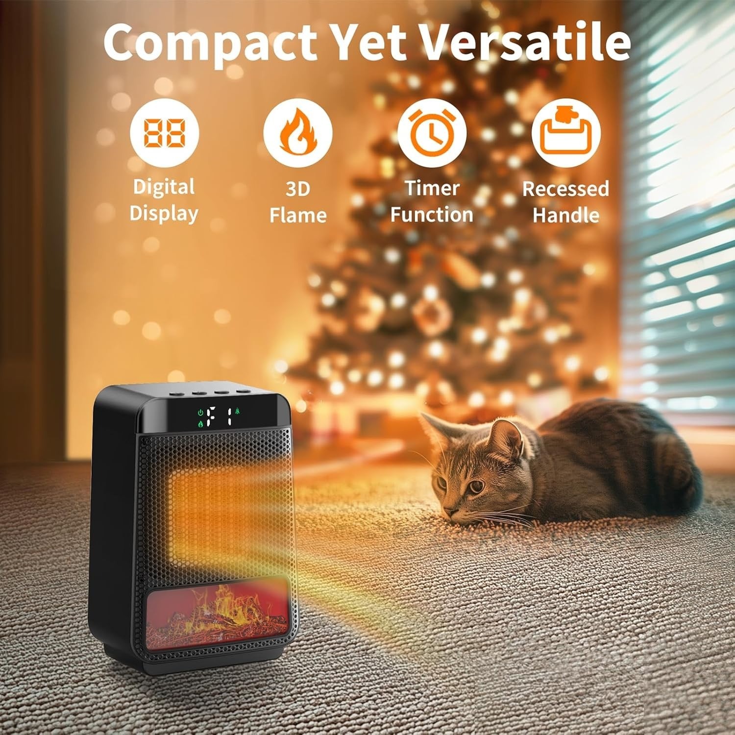 FlameGlow Fireplace Heater — Bring the Warmth and Magic Home This Christmas🎄