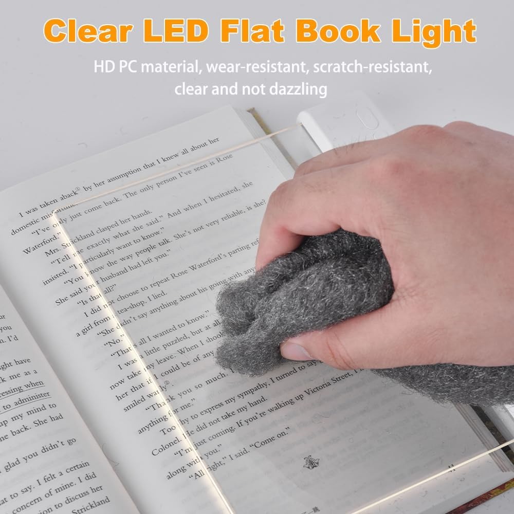  Rechargeable Clear LED Flat Reading Light