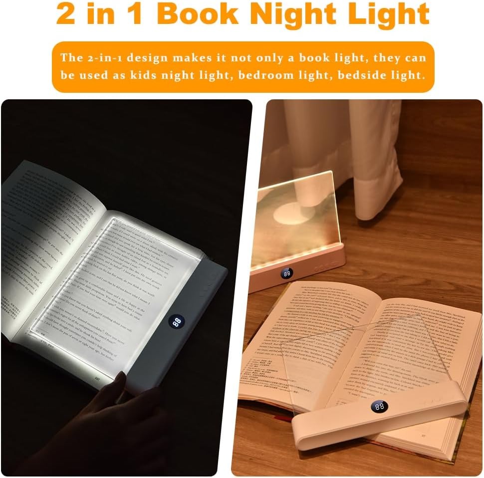  Rechargeable Clear LED Flat Reading Light