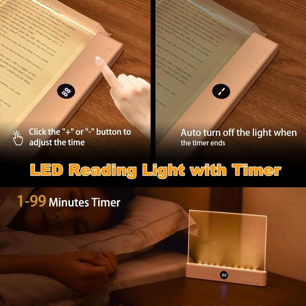  Rechargeable Clear LED Flat Reading Light