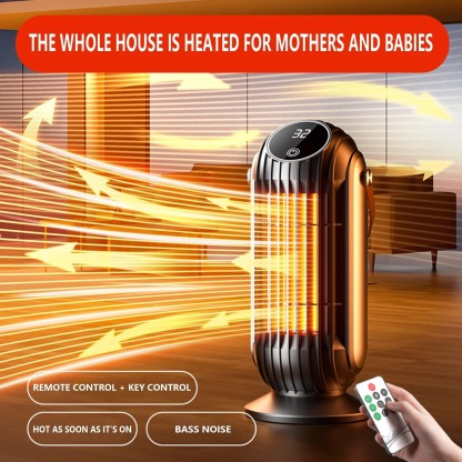 Space Heater, 1500W Oscillating Ceramic Tower Heater