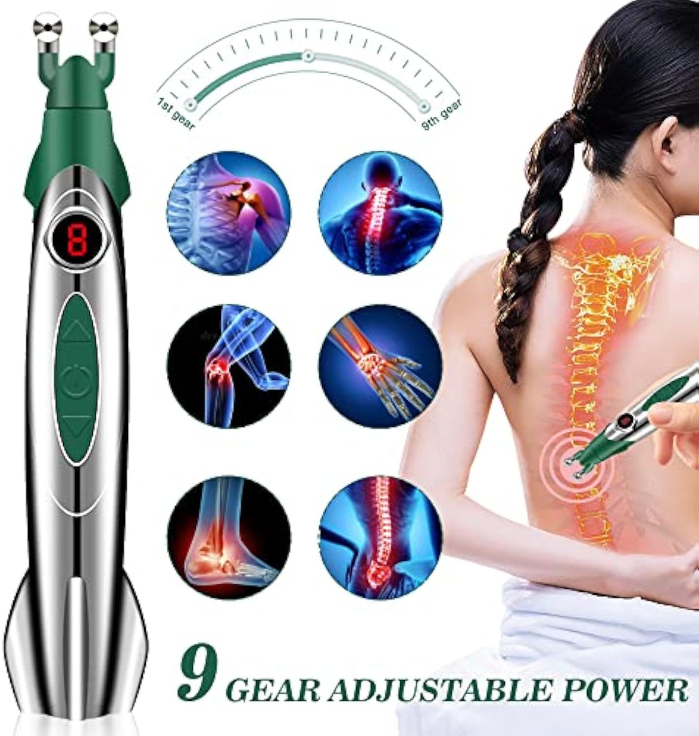 Pain Relief Pen - Acupuncture Pen Muscle Circulation Massage Meridian Body Massager Pain Relief