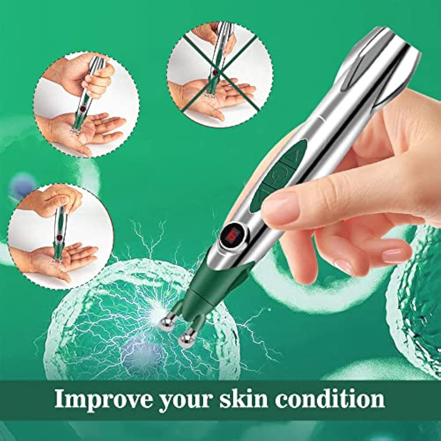 Pain Relief Pen - Acupuncture Pen Muscle Circulation Massage Meridian Body Massager Pain Relief