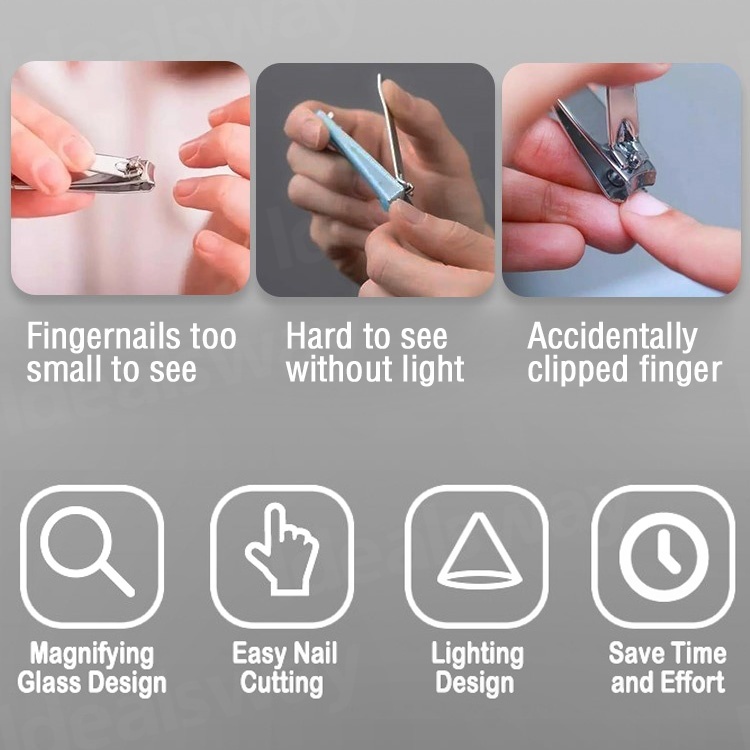 🔥Nail Cutter with Magnifying Glass – Trim Clearly, Cut Safely🔍 