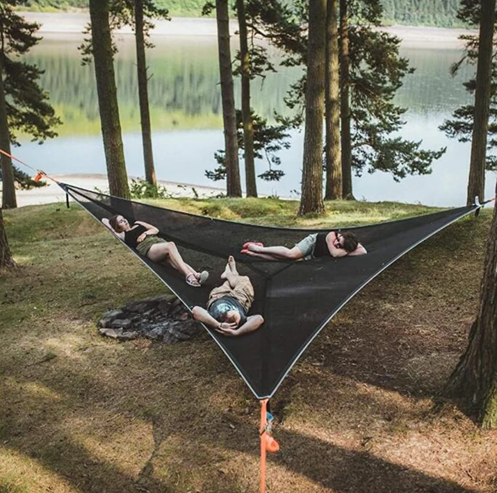 MULTI-PERSON HAMMOCK- PATENTED 3 POINT DESIGN