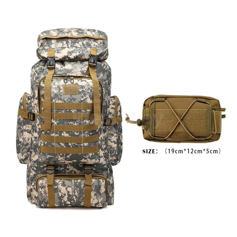 Advanture Must🔥Outdoor 80L Large Space Camouflage Men's Hiking Backpack + FREE Side Pouch