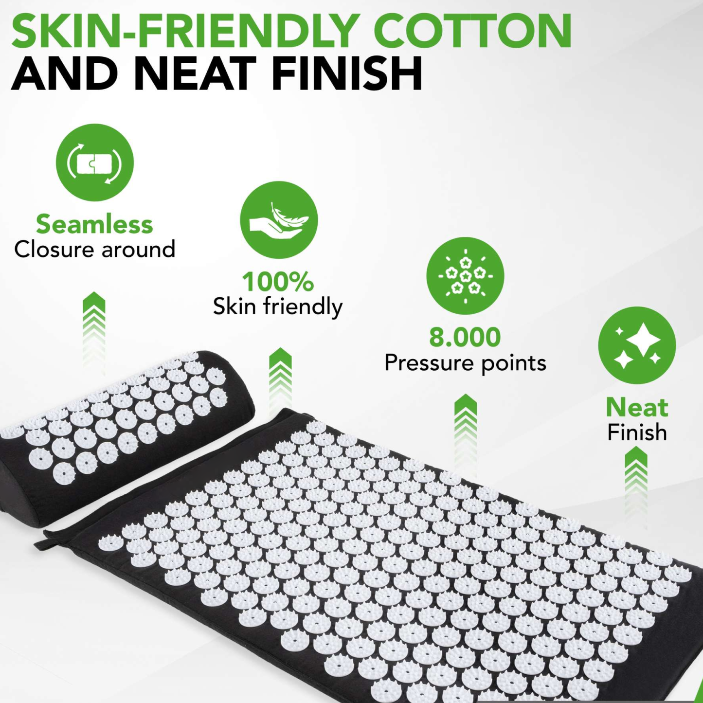 Acupressure Mat and Pillow Set