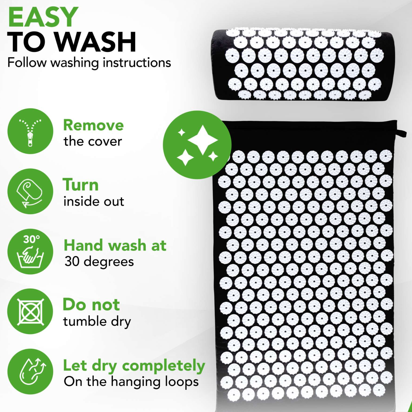 Acupressure Mat and Pillow Set