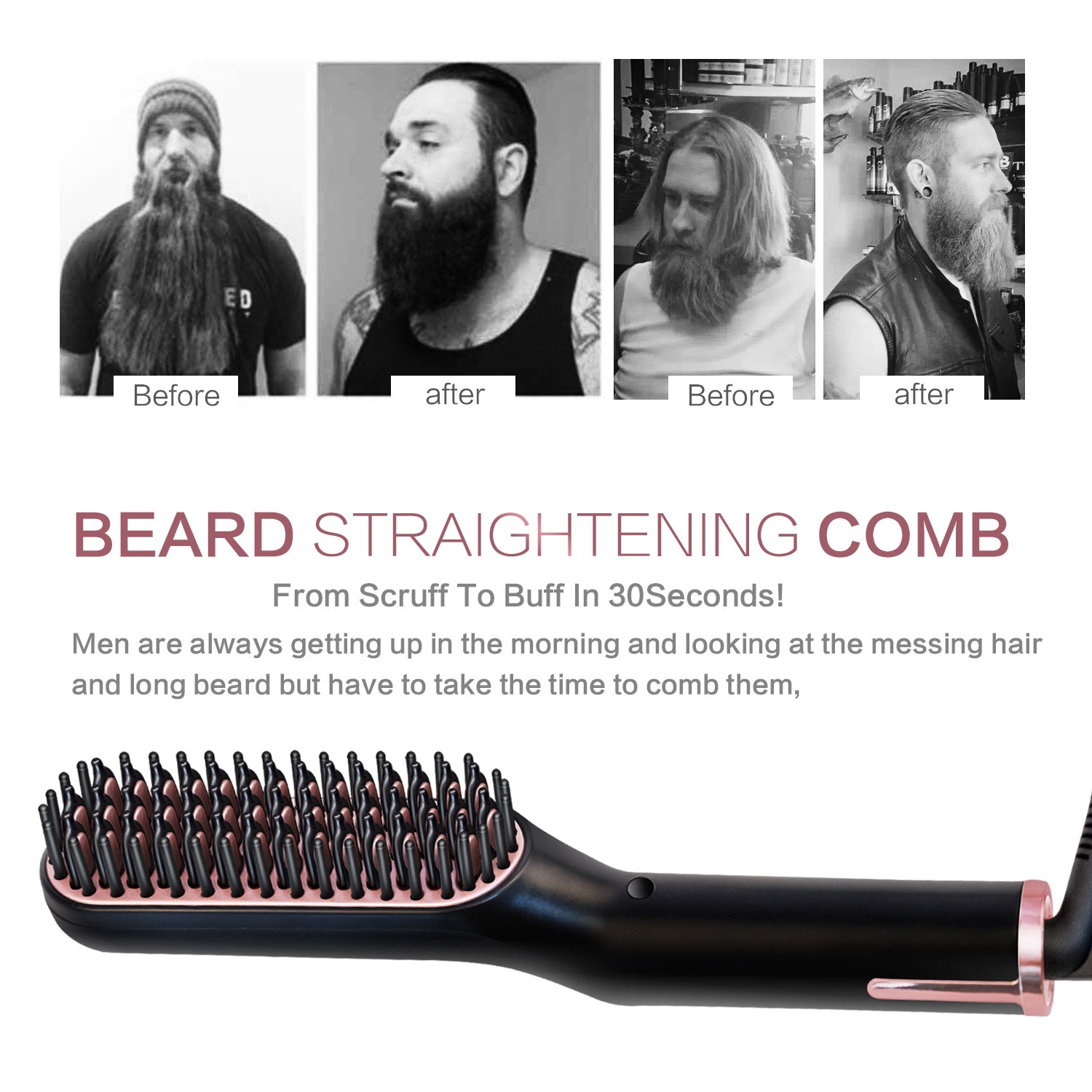 🔥3-in-1 Men's Beard Straightener🔥