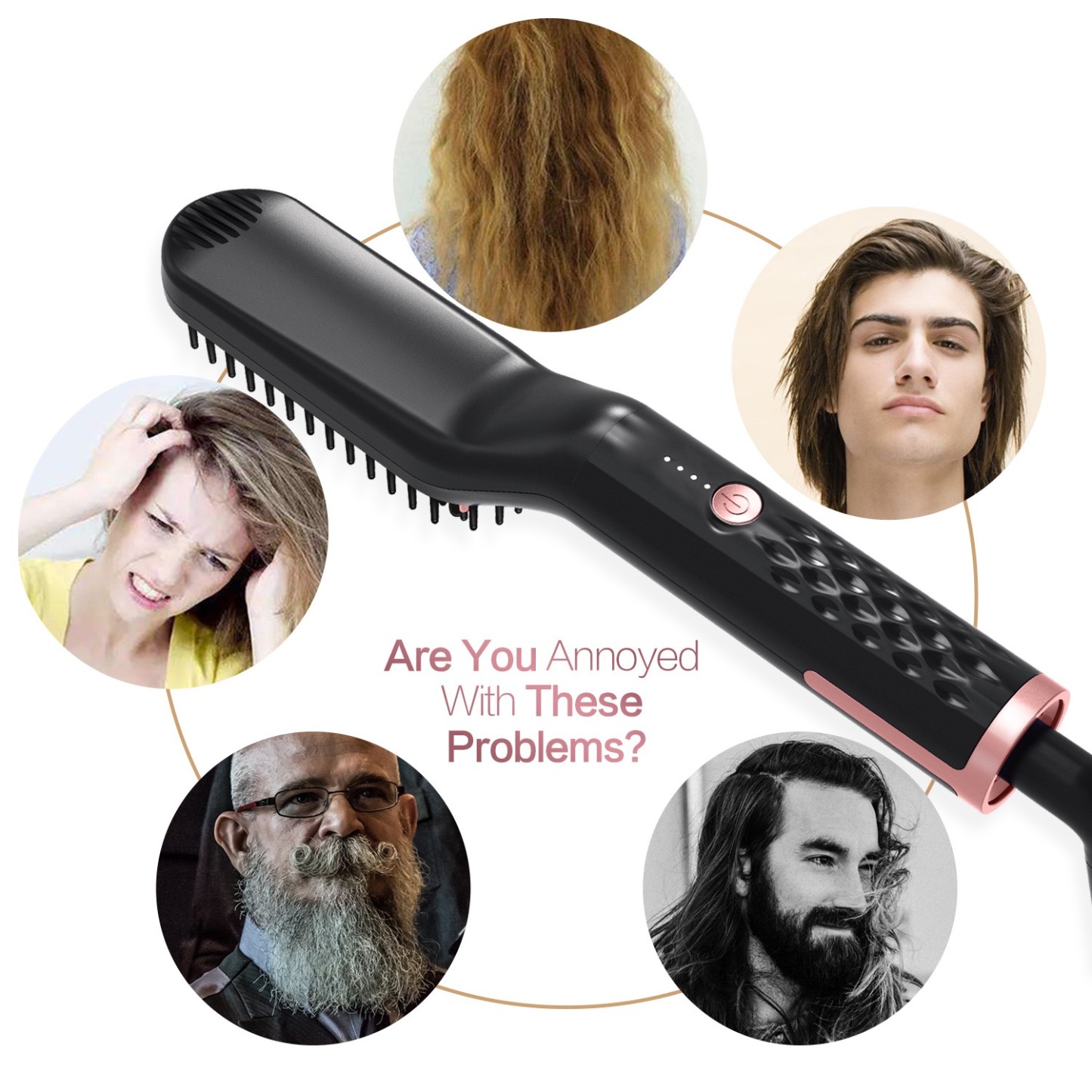 🔥3-in-1 Men's Beard Straightener🔥