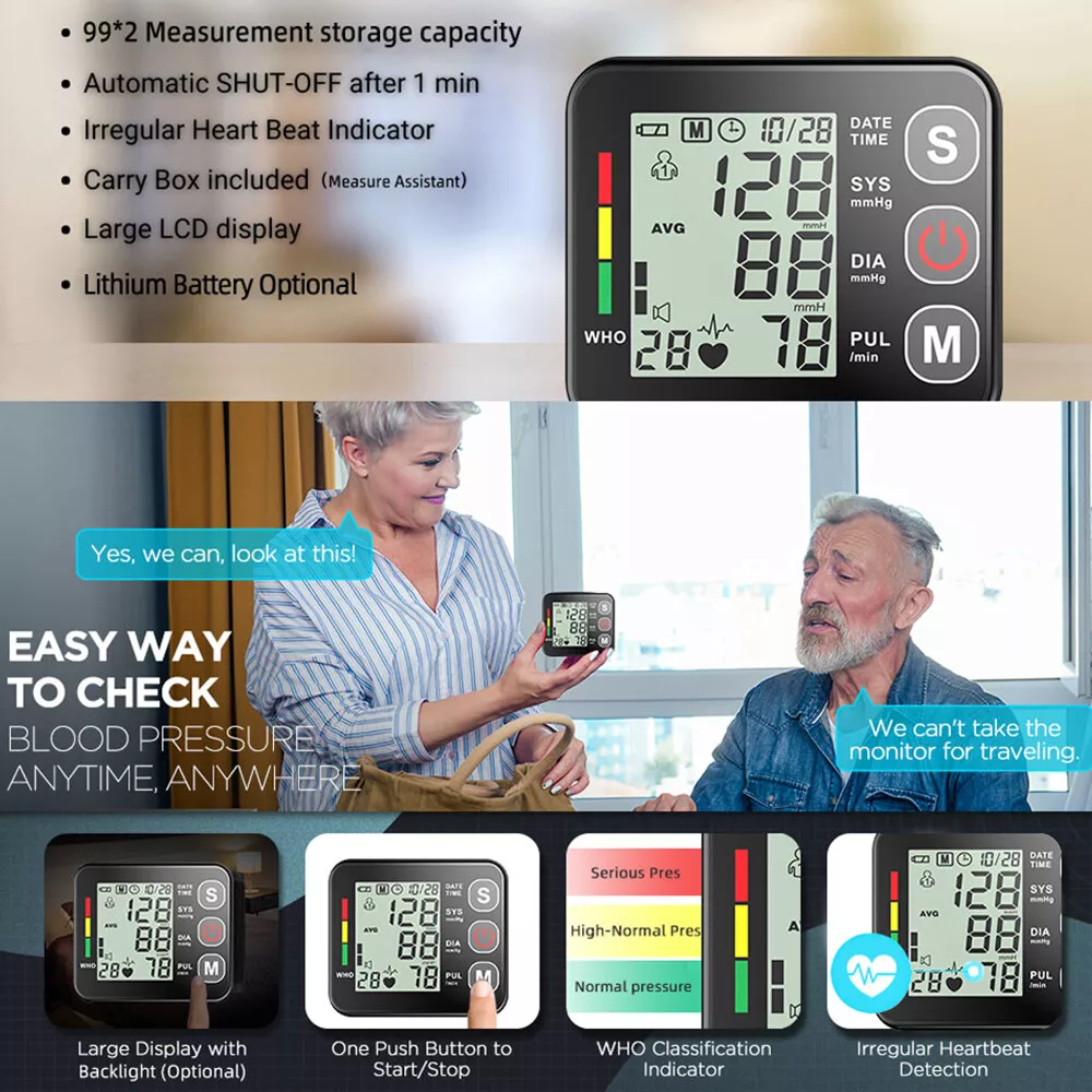 wrist blood pressure monitor