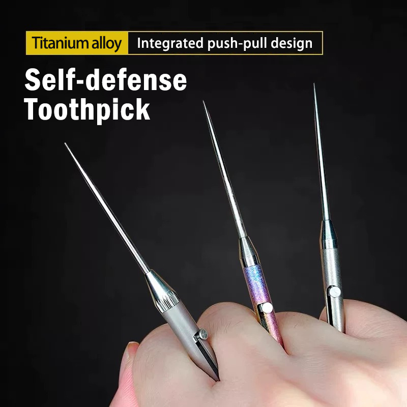 💪Self-Defense in Your Pocket: Metal Toothpick 🦷