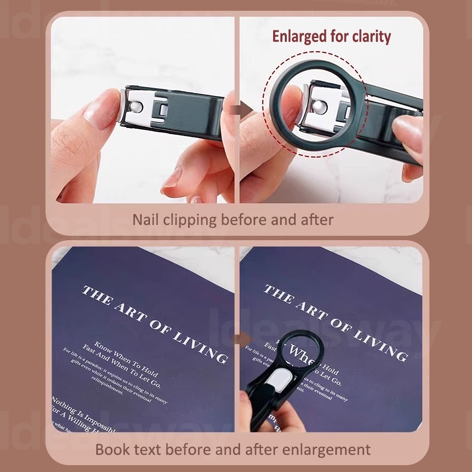 🔥Nail Cutter with Magnifying Glass – Trim Clearly, Cut Safely🔍 
