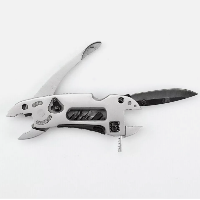 ⚡ The Ultimate Survival Multi-Tool: Pliers, Wrench, Screwdrivers & More in One Handy Tool! 🔥