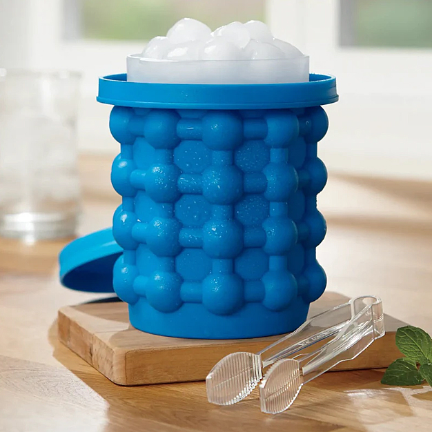 2 in 1 Silicone Ice Bucket Ice Cube Maker