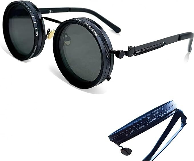 Dimmable ND Dimming Sunglasses, Fishing, Welding, Outdoor, Motorcycle Retro Sunglasses